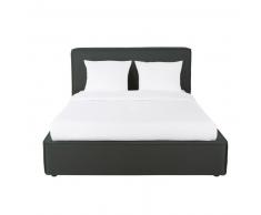 Lit 160x200 gris Aspleen