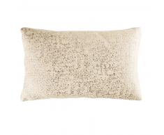 Coussin en coton dor&eacute; 35x55