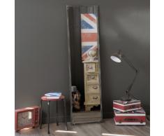 Miroir en m&eacute;tal effet rouille H 165 cm CARGO
