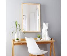 Miroir en ch&ecirc;ne avec tablette 60x90