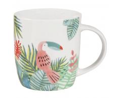 Mug en porcelaine imprimé tropical