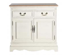 Buffet 2 portes 2 tiroirs cr&egrave;me L&eacute;ontine