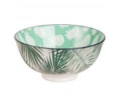 Bol en porcelaine motifs tropicaux