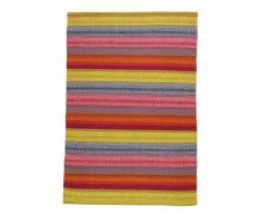 Tapis tissé jacquard multicolore 140 x 200 cm KIGALI