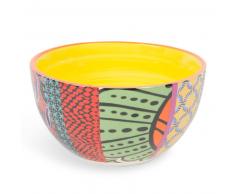 Bol en fa&iuml;ence jaune JANEIRO