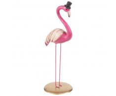 Statuette flamant rose H29