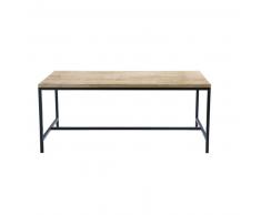 Table à manger indus 6/8 personnes en sapin massif et métal L150 Long Island