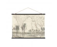 Kakemono imprimé carte ancienne 131x122