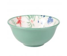 Bol en faïence bleue et blanche imprimée