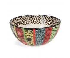 Saladier en fa&iuml;ence multicolore JANEIRO