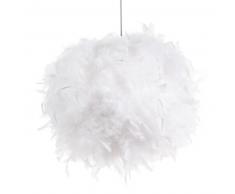 Suspension non &eacute;lectrifi&eacute;e en plumes blanches