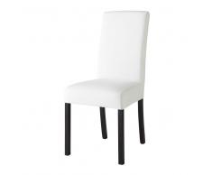 Housse de chaise en coton ivoire Margaux