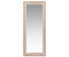 Miroir en paulownia blanchi 54x130