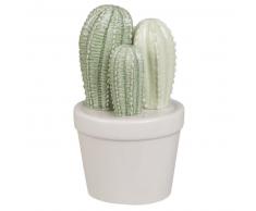 Statuette cactus en porcelaine H15