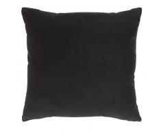 Coussin en velours noir 45x45