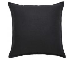 Coussin en lin lavé gris charbon 60x60