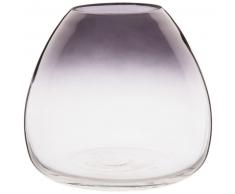 Vase boule en verre d&eacute;grad&eacute; gris H14