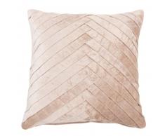 Housse de coussin tressée beige 40x40
