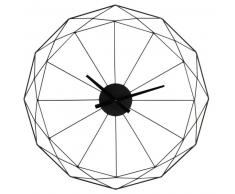 Horloge en m&eacute;tal noir