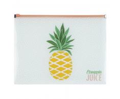 Pochette zippée en plastique
