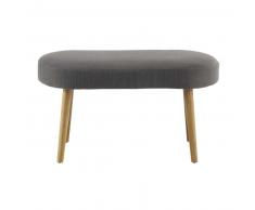 Banquette en coton grise L 77 cm CHARLIE