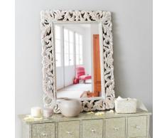 Miroir en manguier blanchi 60x80