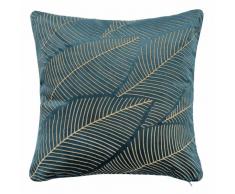 Housse de coussin imprimé feuillage 40x40