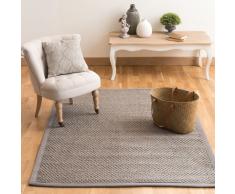 Tapis tressé en sisal gris 140 x 200 cm BASTIDE