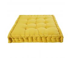 Matelas en coton moutarde 90x90cm