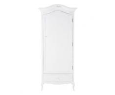 Armoire en bois blanche L 90 cm Charlotte
