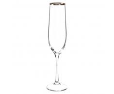 Flûte à champagne en verre WATERFALL