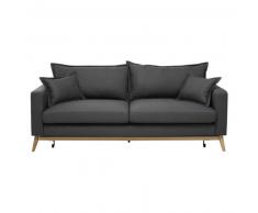Canap&eacute;-lit 3 places gris ardoise Duke