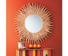 Miroir rond en bois flotté D 110 cm KAMPAR
