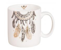 Mug attrape-r&ecirc;ves en porcelaine blanche