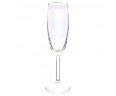 Flûte à champagne en verre ARC EN CIEL