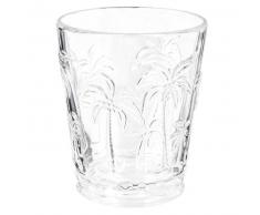 Gobelet en verre à motifs PALMIERS