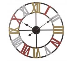 Horloge multicolore
