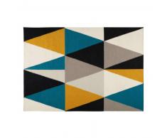Tapis motifs triangles multicolores 200X140cm ARCHI