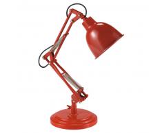 Lampe en métal rouge H 49 cm PATERSON