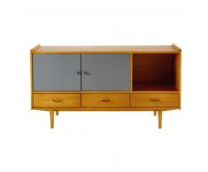Buffet enfilade 2 portes 3 tiroirs en pin massif Daphnée