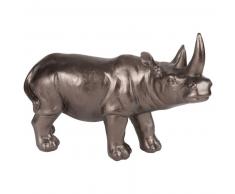 Statuette rhinocéros noire H28