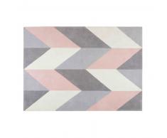 Tapis en tissu motifs g&eacute;om&eacute;triques 140x200cm LUMMUS