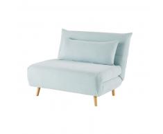 Banquette convertible 1 place bleu clair Nio