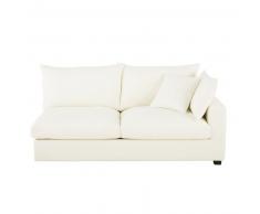 Canap&eacute;-lit accoudoir droit en coton ivoire Rhodes