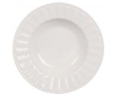 Assiette creuse en porcelaine blanche