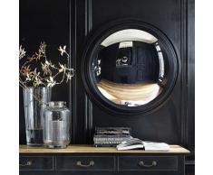 Miroir convexe en bois noir D 90 cm VENDOME