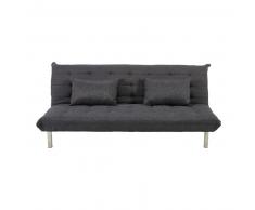 Banquette convertible 2 places gris chiné Max