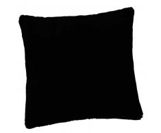 Coussin en fausse fourrure noir 45 x 45 cm SOHO