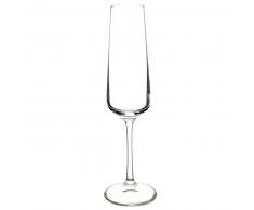Flûte à champagne en verre NAOMIE