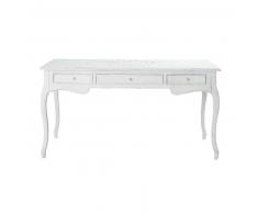 Bureau 3 tiroirs blanc Confection